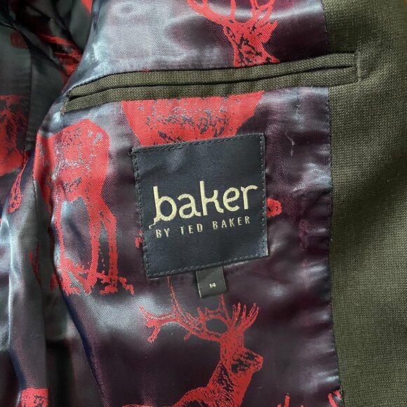 NEW Youth Baker by Ted Baker Navy wool blend Blazer/Jacket -Size 14 - Picture 6 of 14